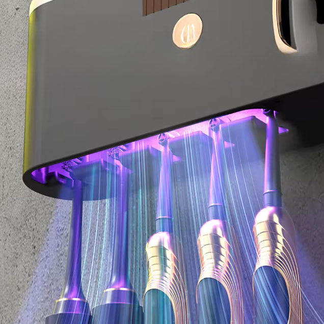 Sterilizzatore per spazzolino - ricaricabile, portaspazzolino con sterilizzatore UV incorporato