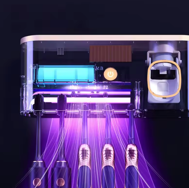 Sterilizzatore per spazzolino - ricaricabile, portaspazzolino con sterilizzatore UV incorporato